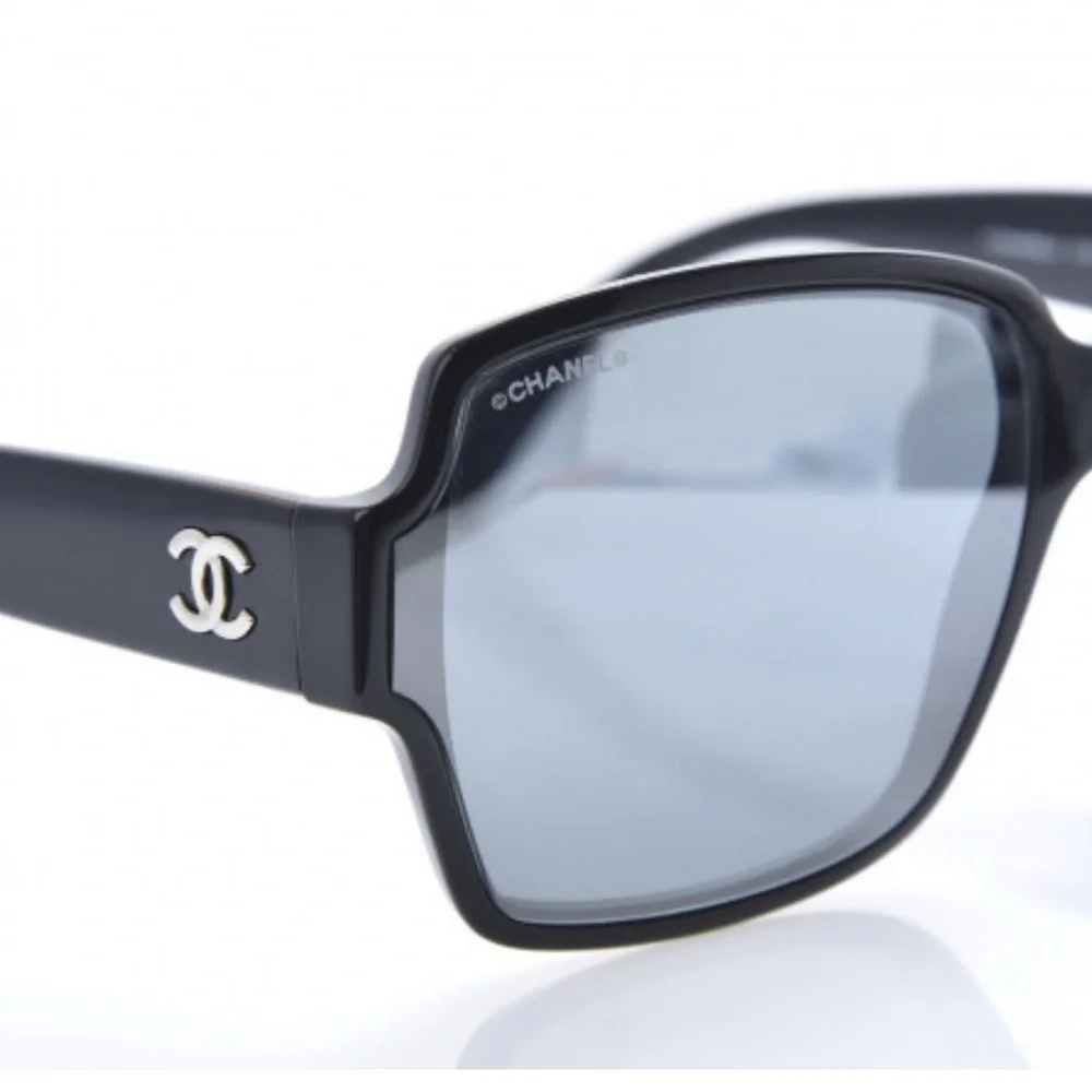 CHANEL Acetate Square CC Sunglasses 5385-A in Black​​​